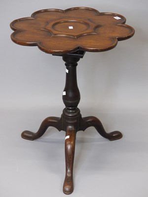 Lot 1521 - A 19th century mahogany birdcage tripod table,...