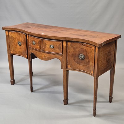 Lot 1522 - A 19th century cross banded mahogany...
