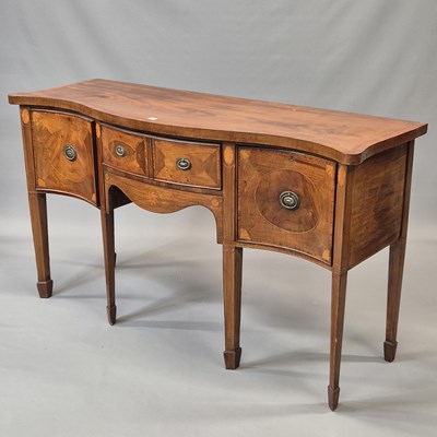Lot 1522 - A 19th century cross banded mahogany...