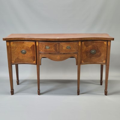 Lot 1522 - A 19th century cross banded mahogany...