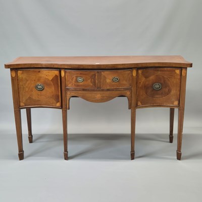Lot 1522 - A 19th century cross banded mahogany...