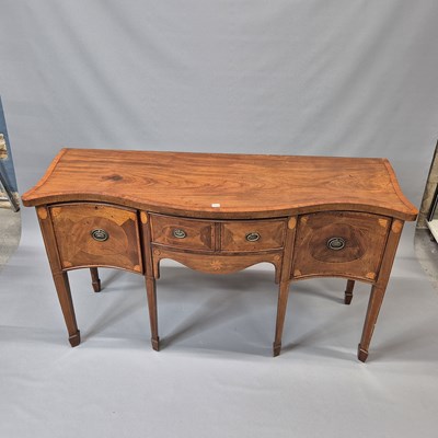 Lot 1522 - A 19th century cross banded mahogany...