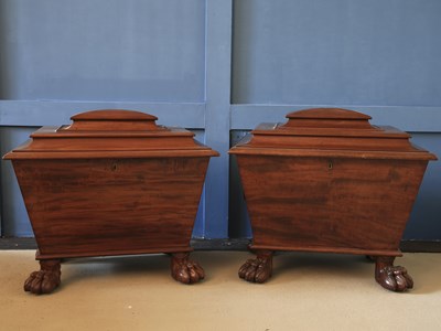 Lot 161 - A pair of early 19th Century mahogany...