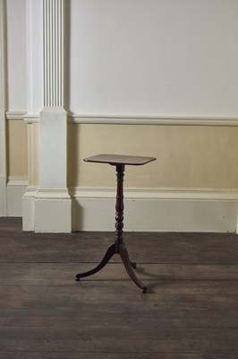Lot 85 - A regency mahogany candle/lamp table. H 74 W...