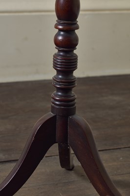Lot 85 - A regency mahogany candle/lamp table. H 74 W...