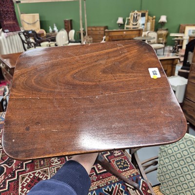 Lot 85 - A regency mahogany candle/lamp table. H 74 W...