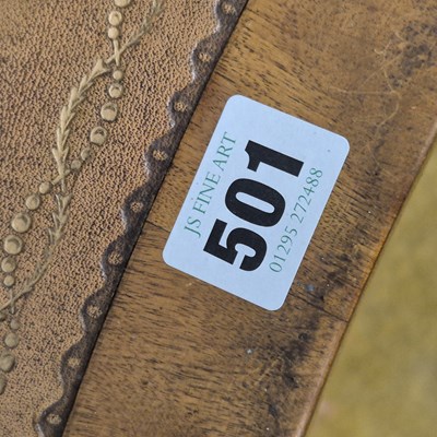 Lot 78 - An antique hardwood colonial chest with...