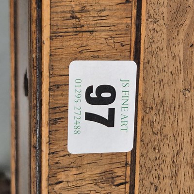 Lot 78 - An antique hardwood colonial chest with...