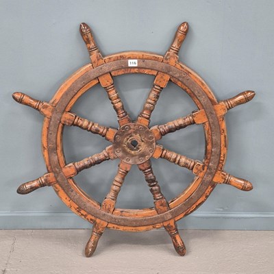 Lot 78 - An antique hardwood colonial chest with...