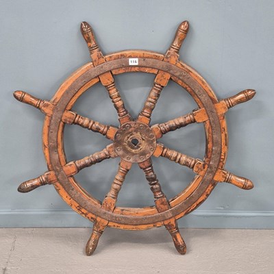 Lot 78 - An antique hardwood colonial chest with...