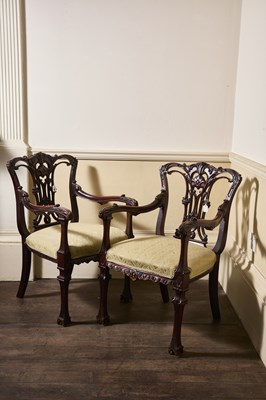 Lot 106 - An impressive large pair of antique carved...