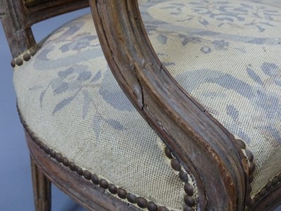 Lot 29 - Antique French Louis XVI style carved...