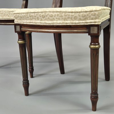 Lot 38 - A pair of late 19th-century French mahogany...