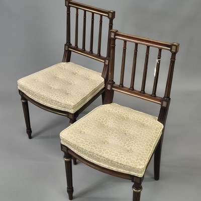 Lot 38 - A pair of late 19th-century French mahogany...