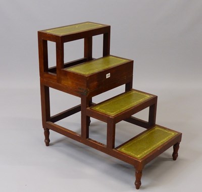Lot 115 - A set of mahogany metamorphic regency style...