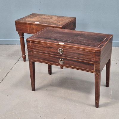 Lot 39 - 19th Century mahogany Bidet containing a...