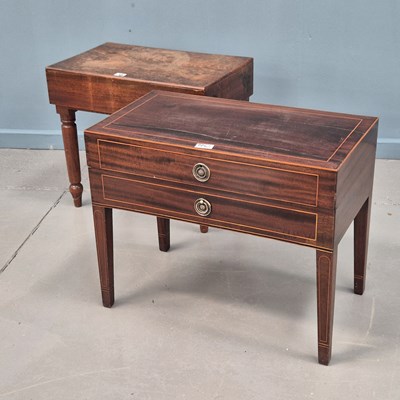 Lot 39 - 19th Century mahogany Bidet containing a...