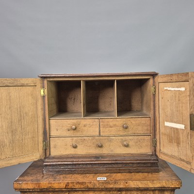 Lot 57 - A Victorian carved oak Gothic revival table...