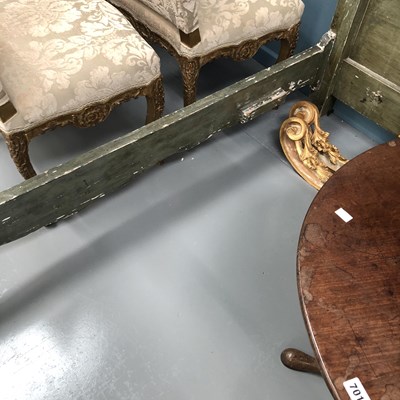 Lot 71 - Antique Italian Venetian style bed, carved and...