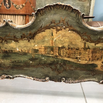 Lot 71 - Antique Italian Venetian style bed, carved and...