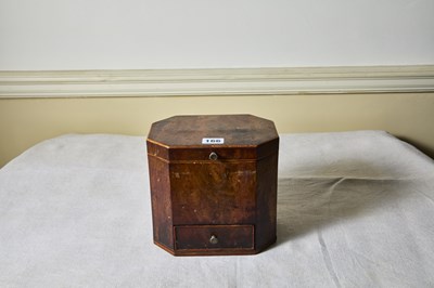 Lot 166 - A late Georgian inlaid mahogany octagonal form...