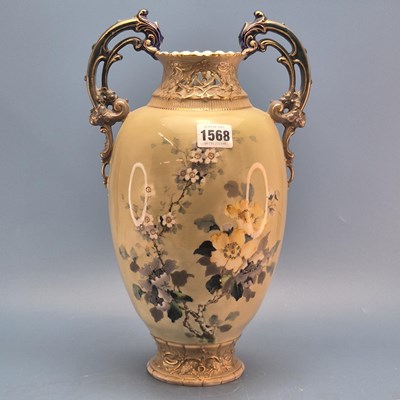 Lot 1568 - An Ernst Wahliss Turn Vien two handled ovoid...