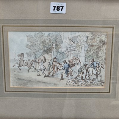 Lot 787 - Thomas Rowlandson (1757-1827), the huntsman...