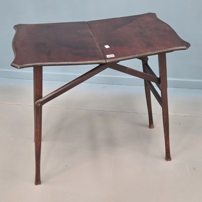 Lot 1606 - A 19th century mahogany folding coaching table,...