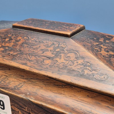 Lot 59 - A late regency Marquetry inlaid Rosewood...
