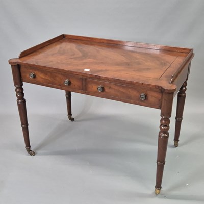 Lot 1611 - An early 19th century style mahogany washstand,...