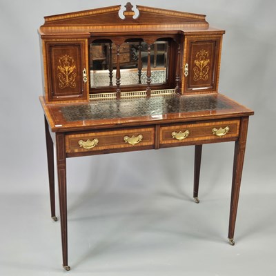 Lot 1613 - A 19th century mahogany writing table, the...