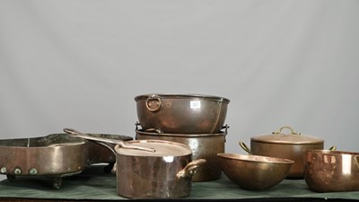 Lot 37 - A collection of Antique and later copper...