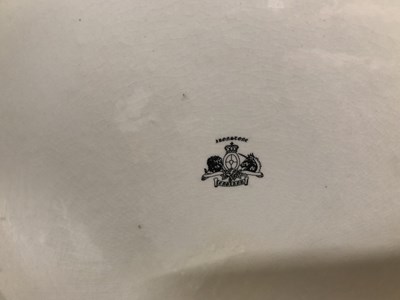 Lot 52 - A vintage pottery dairy bowl,,landscape...