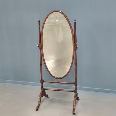 Lot 1627 - An early 20th century mahogany full length...