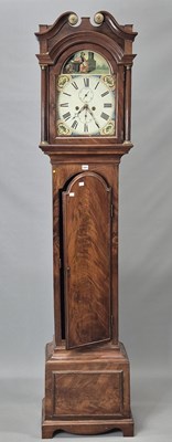 Lot 1641 - A 19th century mahogany longcase clock, the...