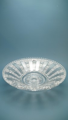 Lot 802 - A Georgian cut glass jug together with another...