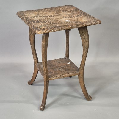 Lot 1674 - An early 20th century Japanese two tier table...