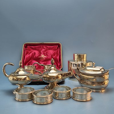 Lot 1700 - A George III silver mustard, London 1809, a...