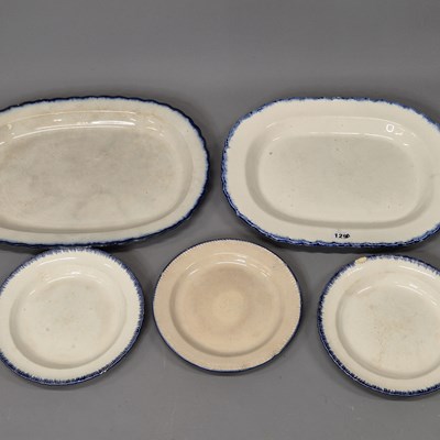 Lot 129A - A group of early 19th century pottery platters...