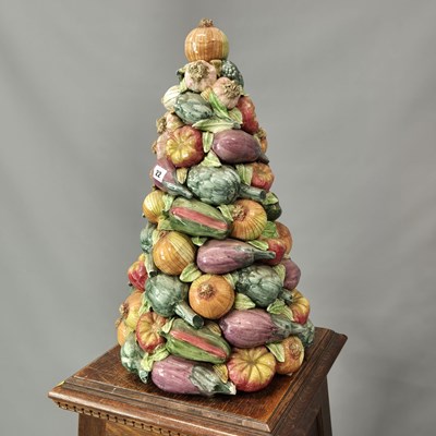 Lot 22 - A large Continental pottery centrepiece,...