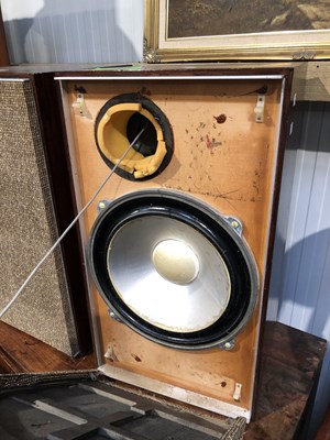 Lot 23 - A pair of leak speakers.