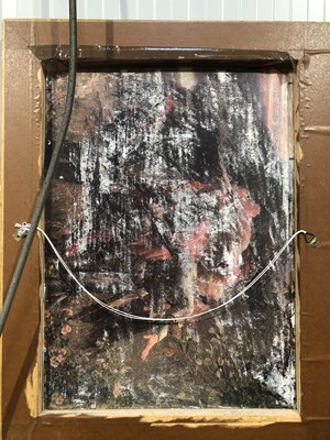 Lot 27 - A Hymn board, An oil painting in the...