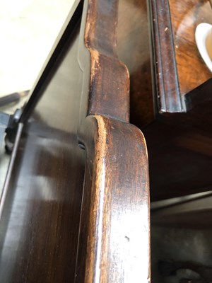 Lot 52 - An early 20th-century walnut double bed. 139 x...