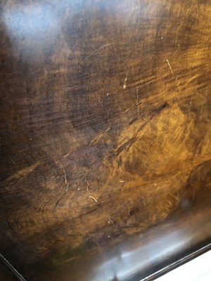 Lot 52 - An early 20th-century walnut double bed. 139 x...