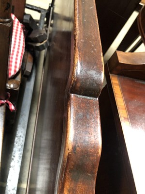 Lot 52 - An early 20th-century walnut double bed. 139 x...