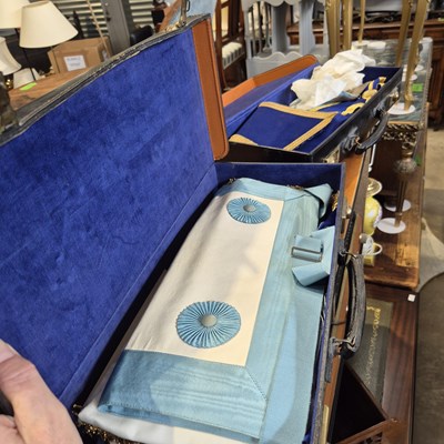 Lot 66 - Two cases of Masonic regalia.