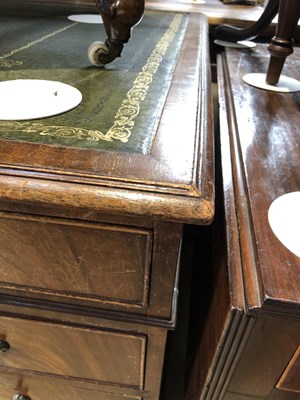 Lot 75 - A good quality mahogany twin pedestal desk....