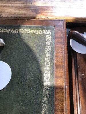 Lot 75 - A good quality mahogany twin pedestal desk....