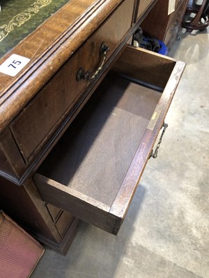 Lot 75 - A good quality mahogany twin pedestal desk....