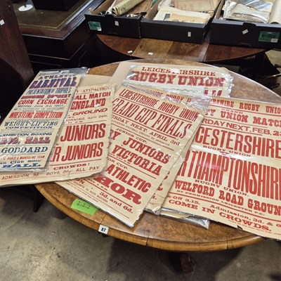 Lot 86 - A collection of vintage rugby union...
